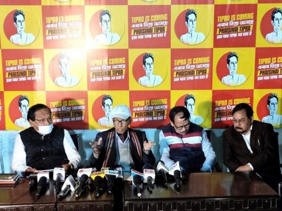 Tipra Motha still hoping a Promise on ‘Greater Tipraland’ in Writing: Opposition Focussing on Candidates’ Selection for 60 out of 60 Seats Tipra Motha still hoping a Promise on ‘Greater Tipraland’ in Writing: Opposition Focussing on Candidates’ Selection for 60 out of 60 Seats